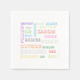 Snooker themed napkins servet