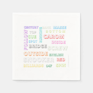 Snooker themed napkins servet