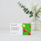 Snooker Visitekaartje (Staand voorkant)