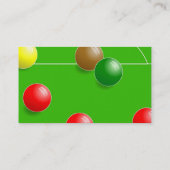 Snooker Visitekaartje (Achterkant)