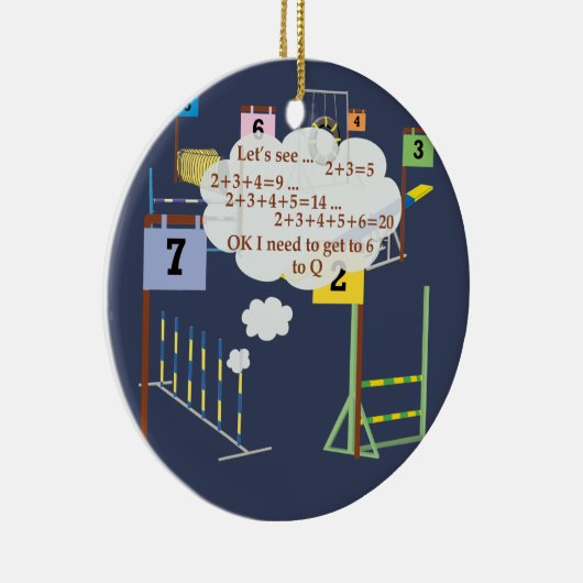 Snooker Wiskunde Keramisch Ornament (Rechts)