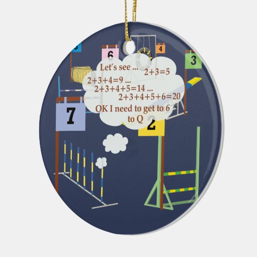 Snooker Wiskunde Keramisch Ornament (Links)