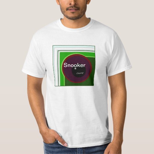 snookerkampioen t-shirt (Voorkant)