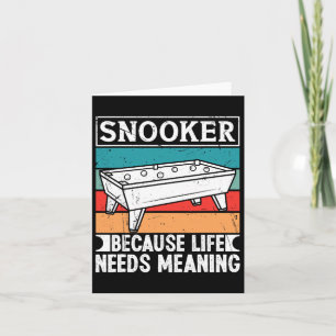 Snookerkleding voor mannen omdat het leven zin nod kaart