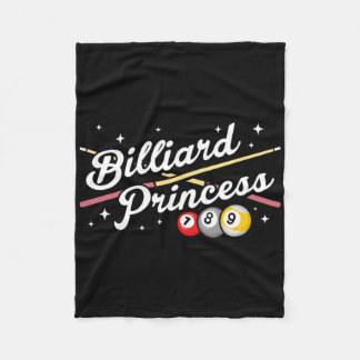 Snookerspel Biljart Princess Pool Spelers Billia Fleece Deken