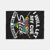 Snookerspel Laat mijn cue stick poolspelers biljar Fleece Deken (Voorkant (Horizontaal))