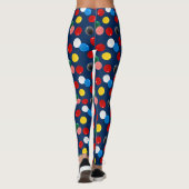 Snookerspeler kleurrijke biljart leggings (Achterkant)