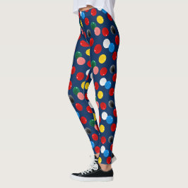 Snookerspeler kleurrijke biljart leggings