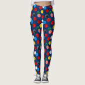 Snookerspeler kleurrijke biljart leggings (Voorkant)