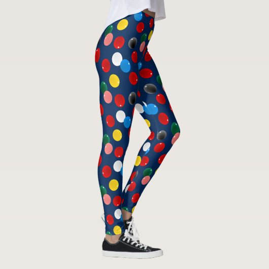 Snookerspeler kleurrijke biljart leggings (Rechts)