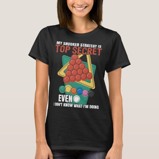 snookerspeler t-shirt (Voorkant)