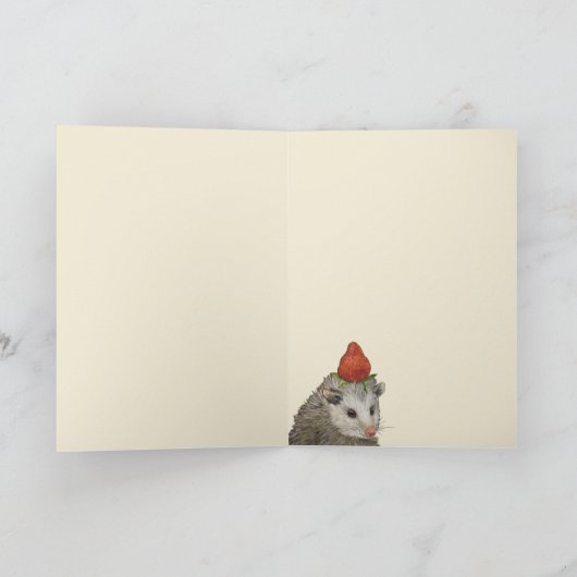 Snoop de opossum kaart (Binnen)