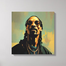 Snoop Dog, abstract kunstgereedschap Canvas Afdruk