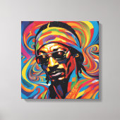 Snoop Dog, abstract kunstgereedschap Canvas Afdruk (Voorkant)