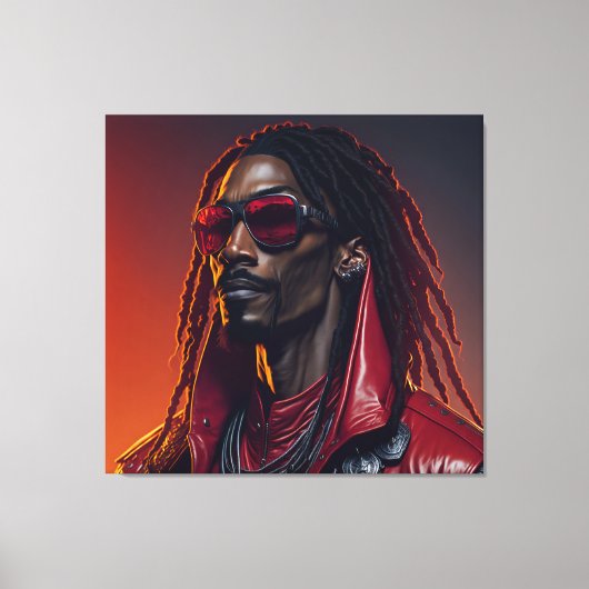 Snoop Dogg #4 REMASTERED (Upscale) Canvas Afdruk (Voorkant)