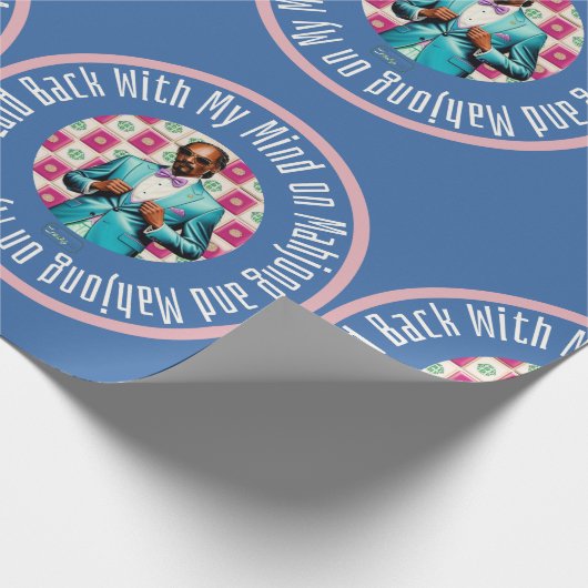 Snoop Mahjong Mind op Mahjong WRAPPING Papieren Cadeaupapier (Hoek)