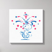 Snoopy 4 juli Dance Canvas Afdruk (Voorkant)