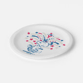 Snoopy 4 juli Dance Papieren Bordje (Gekanteld)