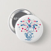 Snoopy 4 juli Dance Ronde Button 5,7 Cm (Voorkant /achterkant)