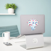 Snoopy 4 juli Dance Sticker (Laptop op bureau)