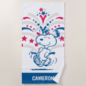 Snoopy 4 juli Dance Strandlaken (Voorkant)