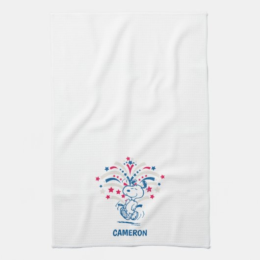 Snoopy 4 juli Dance Theedoek (Verticaal)