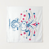 Snoopy 4 juli Dance Wandkleed (Voorkant (horizontaal))