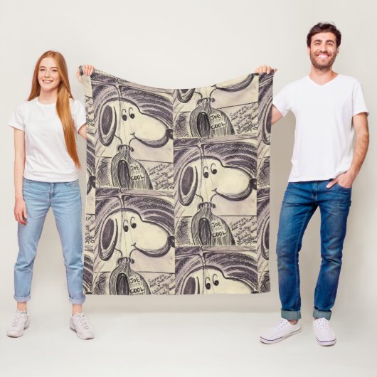 #SNOOPY AKA #JOECOOL FLEECE DEKEN (In situ)