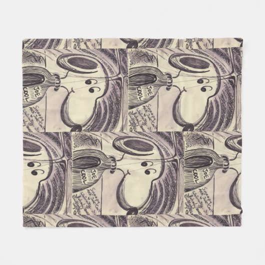 #SNOOPY AKA #JOECOOL FLEECE DEKEN (Voorkant (Horizontaal))