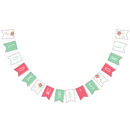 Snoopy and Balloons First Birthday Vlaggetjes