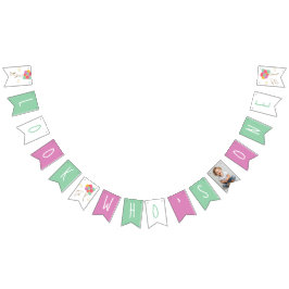 Snoopy and Balloons First Birthday Vlaggetjes