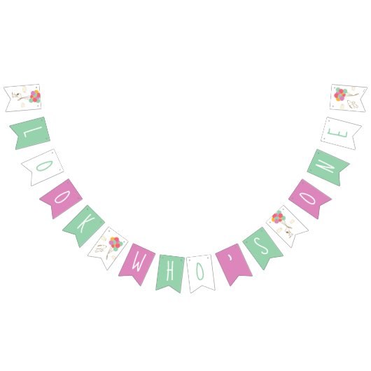 Snoopy and Balloons First Birthday Vlaggetjes (Alle)