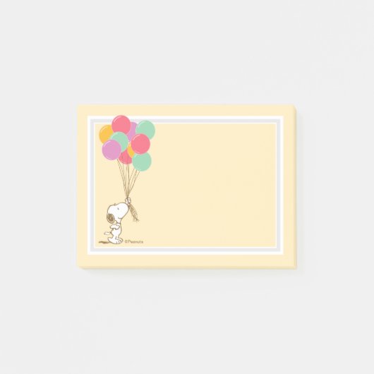 Snoopy and Balloons Post-it Notes (Voorkant)