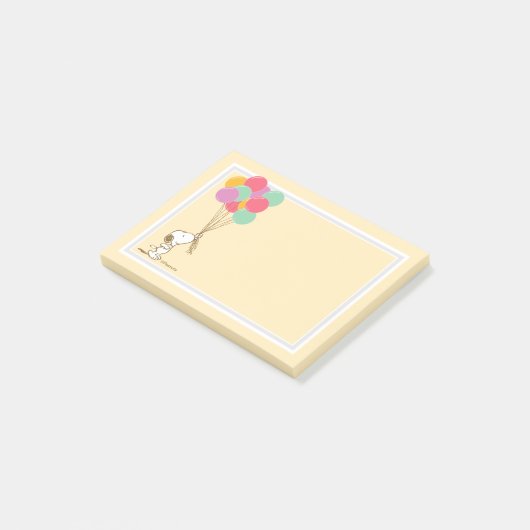 Snoopy and Balloons Post-it Notes (Schuin)