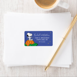 Snoopy and Pumpkin Baby Shower Etiket
