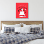 Snoopy and Woodstock - Merry & Bright Canvas Afdruk (Insitu (Slaapkamer))