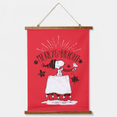 Snoopy and Woodstock - Merry & Bright Hangend Wandkleed (Voorkant)