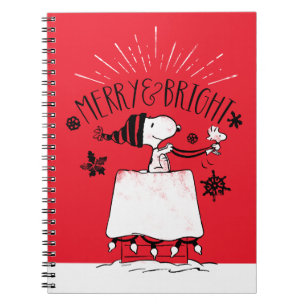 Snoopy and Woodstock - Merry & Bright Notitieboek