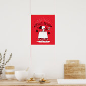 Snoopy and Woodstock - Merry & Bright Poster (Keuken)