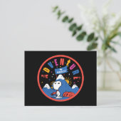 Snoopy Avontuur Wacht Afstudeer Berg Ontwerp Briefkaart (Staand voorkant)