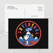Snoopy Avontuur Wacht Afstudeer Berg Ontwerp Briefkaart (Voorkant / Achterkant)