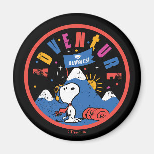 Snoopy Avontuur Wacht Graduatie Berg Ontwerp Magneet