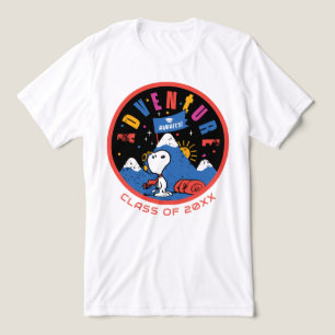 Snoopy Avontuur Wacht Graduatie Berg Ontwerp Tri-Blend Shirt