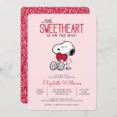 Snoopy | BABY SHOWER Kaart (Voorkant / Achterkant)