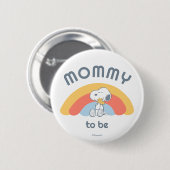 Snoopy Baby shower moeder te zijn Ronde Button 5,7 Cm (Voorkant /achterkant)