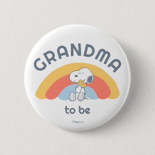 Snoopy Baby shower opa om te zijn Ronde Button 5,7 Cm