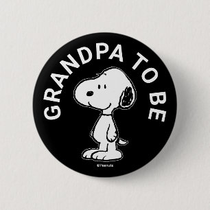 Snoopy Baby shower opa om te zijn Ronde Button 5,7 Cm