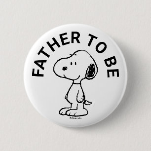 Snoopy Baby shower vader om te zijn Ronde Button 5,7 Cm