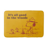 Snoopy | Beagle Scout - Alles goed in de Bossen Badmat (Voorkant)