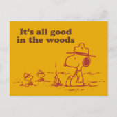 Snoopy | Beagle Scout - Alles goed in de Bossen Briefkaart (Voorkant)